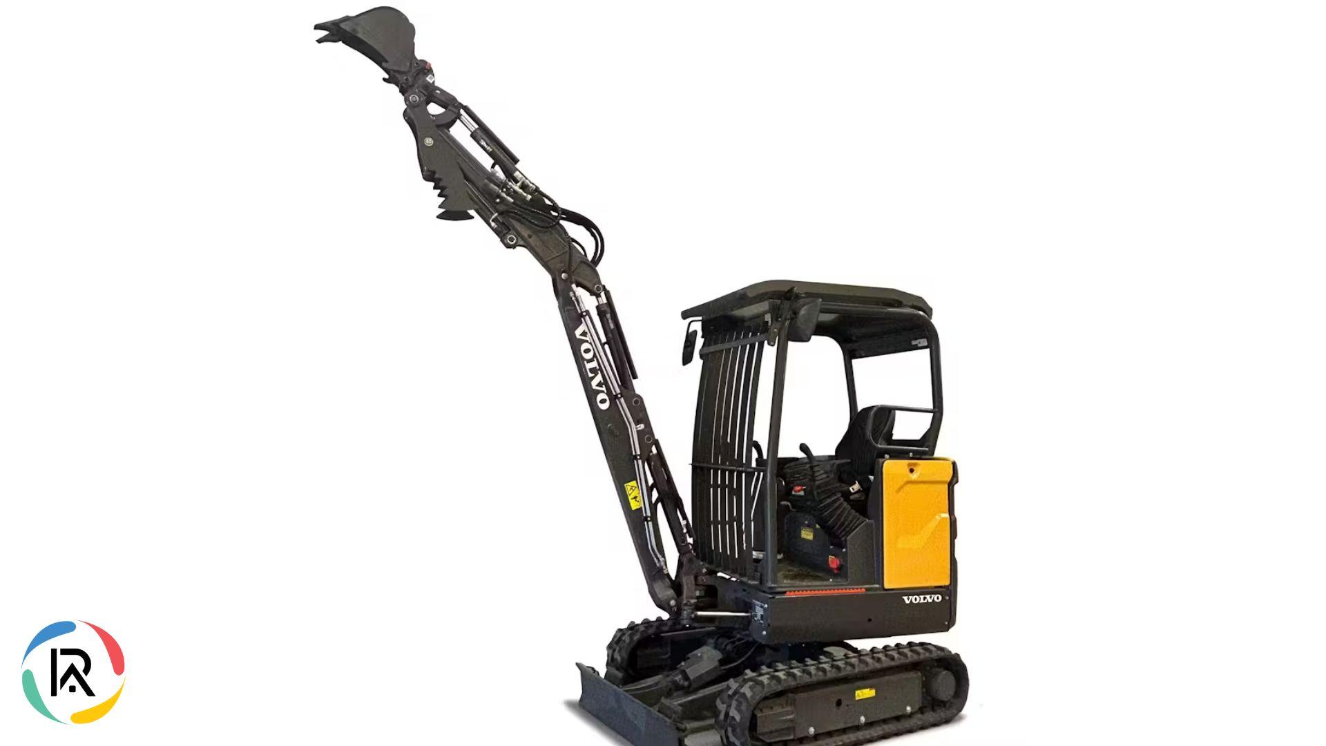 Volvo Upgraded EC18 E-Mini Excavator with Straight Boom