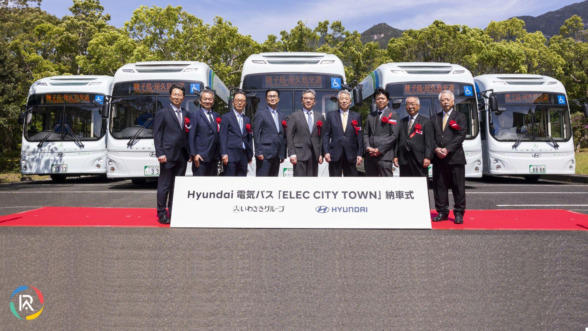Hyundai Delivers Electric Buses to Yakushima