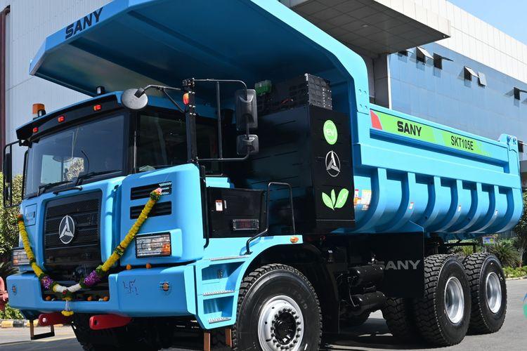 SANY Launches India’s First Electric Dump Truck, SKT105E
