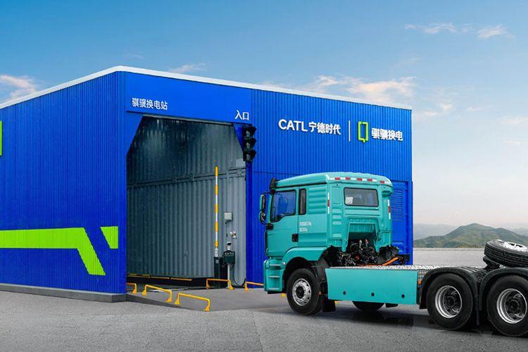 CATL Unveils New Battery Swap System for Heavy-Duty EVs