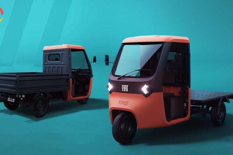 Fiat TRIS : New 3-Wheel Electric Vehicle for Urban Delivery