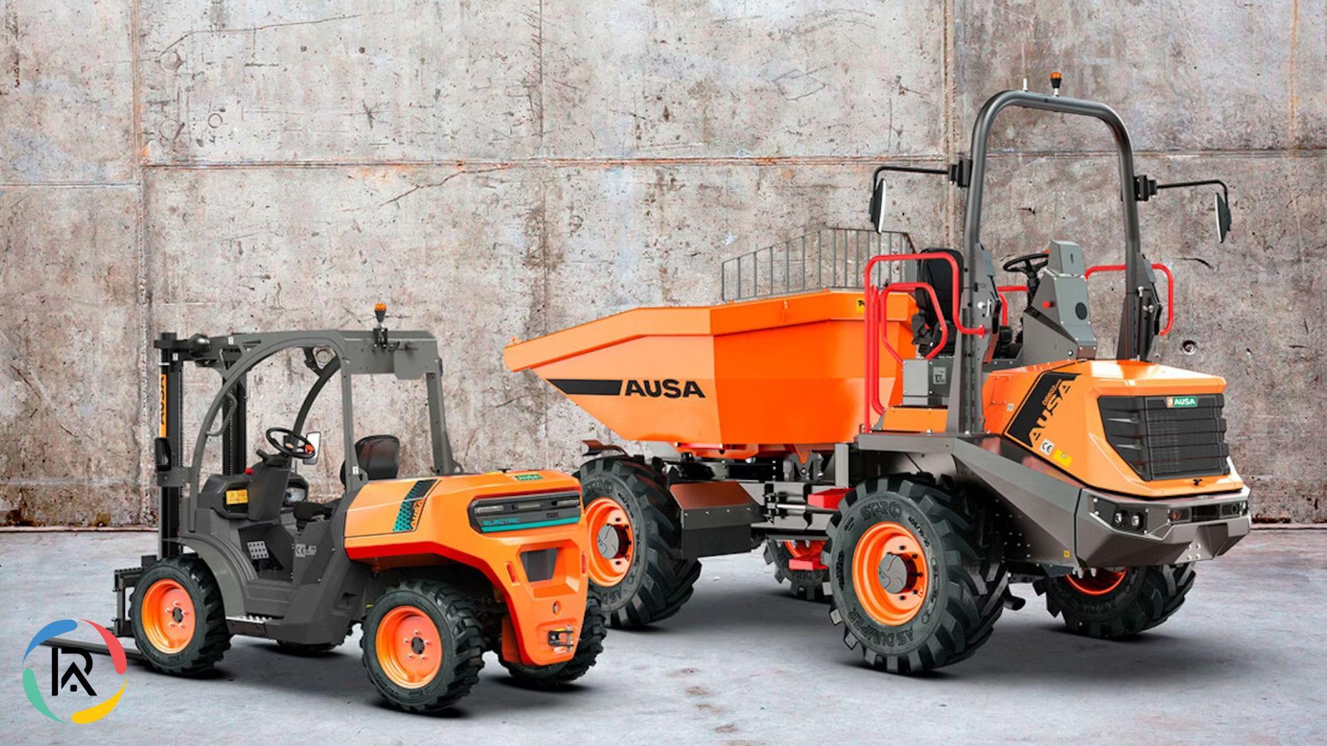 AUSA Unveils Electric Rough-Terrain Forklift and Reversible Dumper
