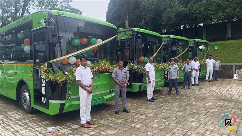 EKA Mobility E-Buses Flagged Off in Arunachal on World Environment Day