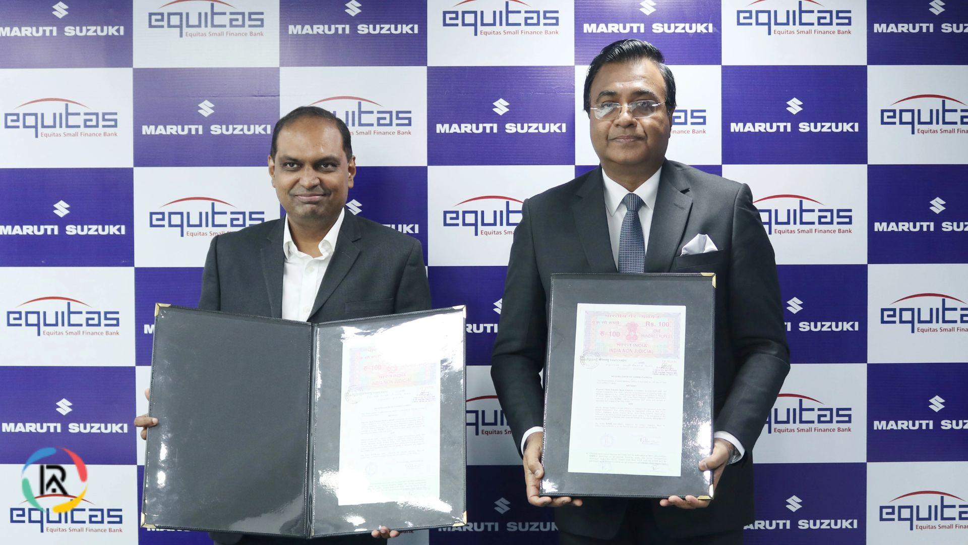 Maruti Suzuki Partners with Equitas Bank for Vehicle Financing