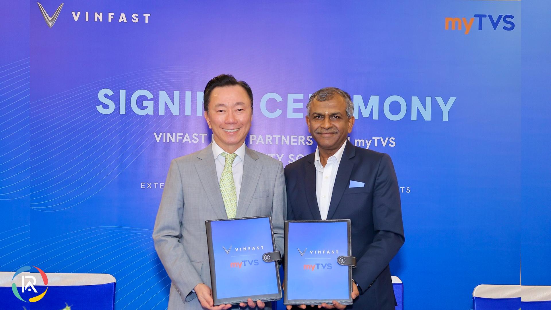 VinFast Auto India Partners with myTVS to Strengthen EV Service