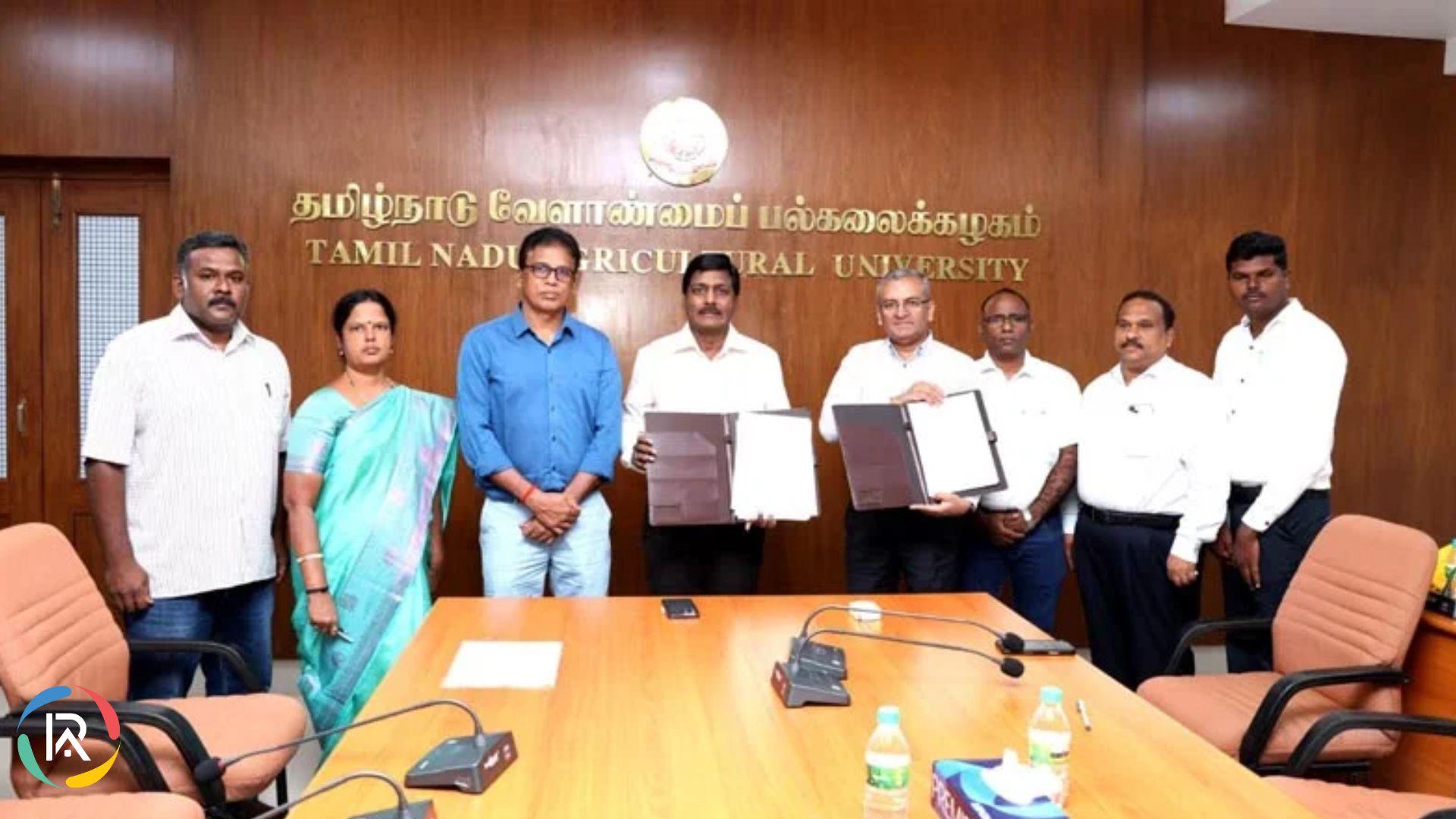 Tamil Nadu AU Signs MoU with VST Tillers Tractors