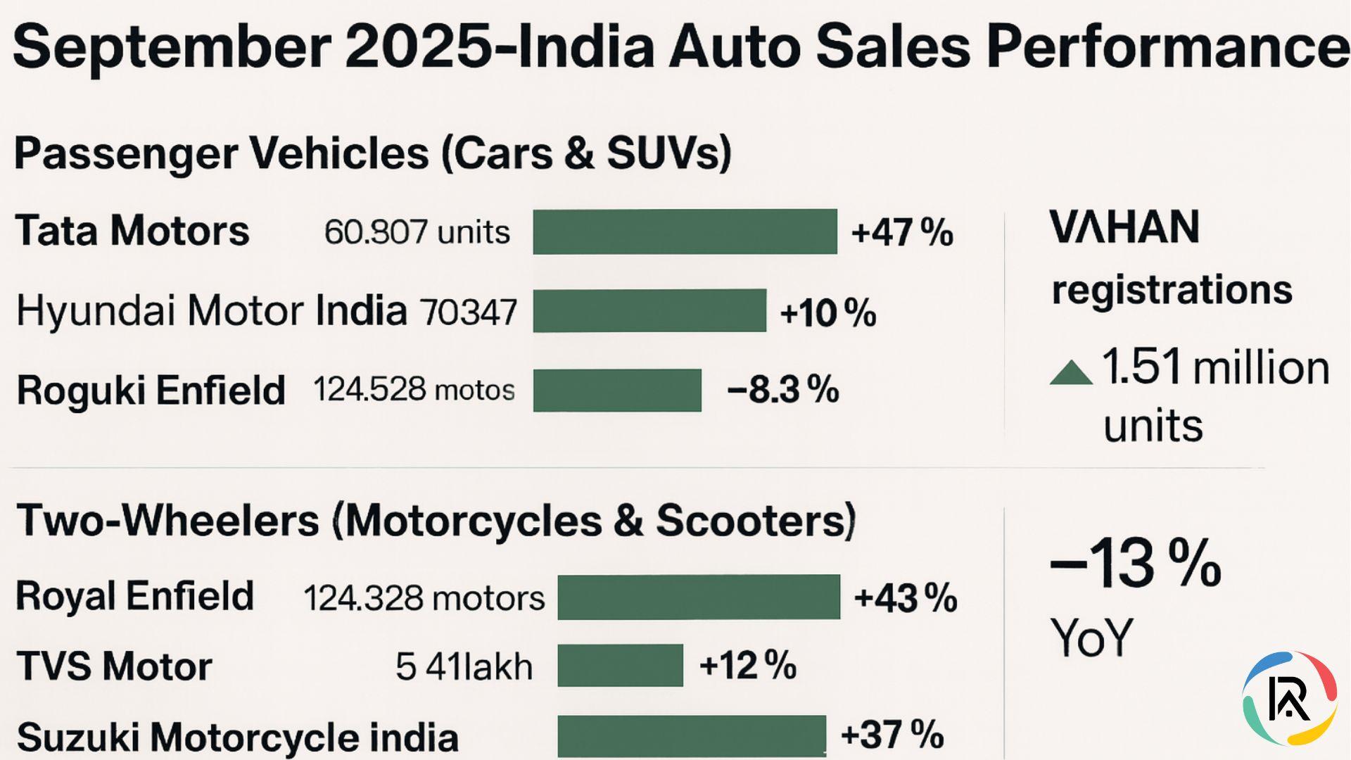India Auto Sales Sep 2025: Cars & Bikes Trends