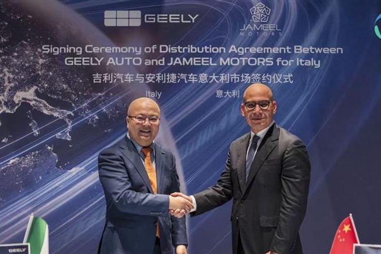 Geely Auto Signs New Distribution Deal in Italy