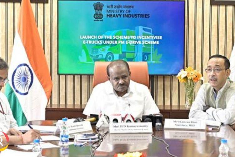 India Unveils Incentive Scheme for E-Trucks Under PM E-DRIVE