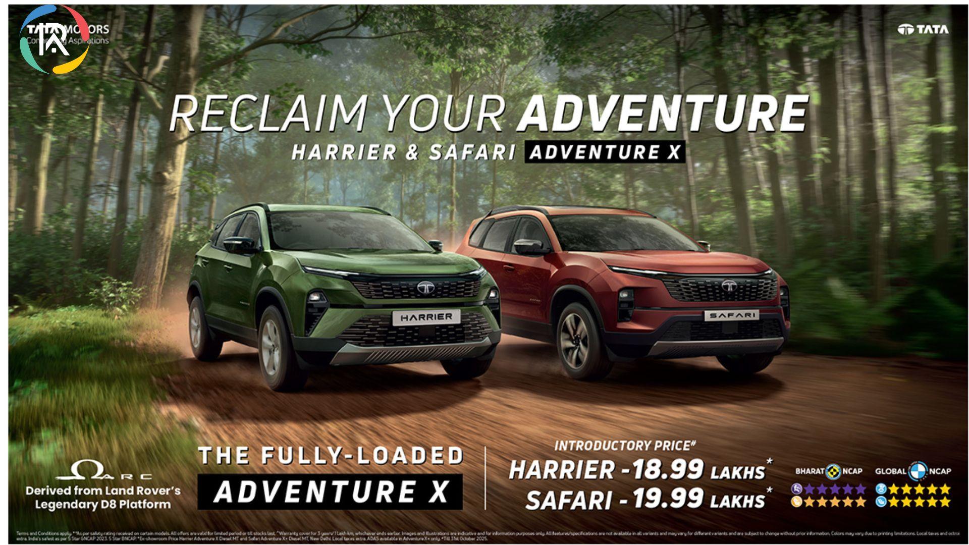 Tata Motors Launches Adventure X Persona for Harrier & Safari