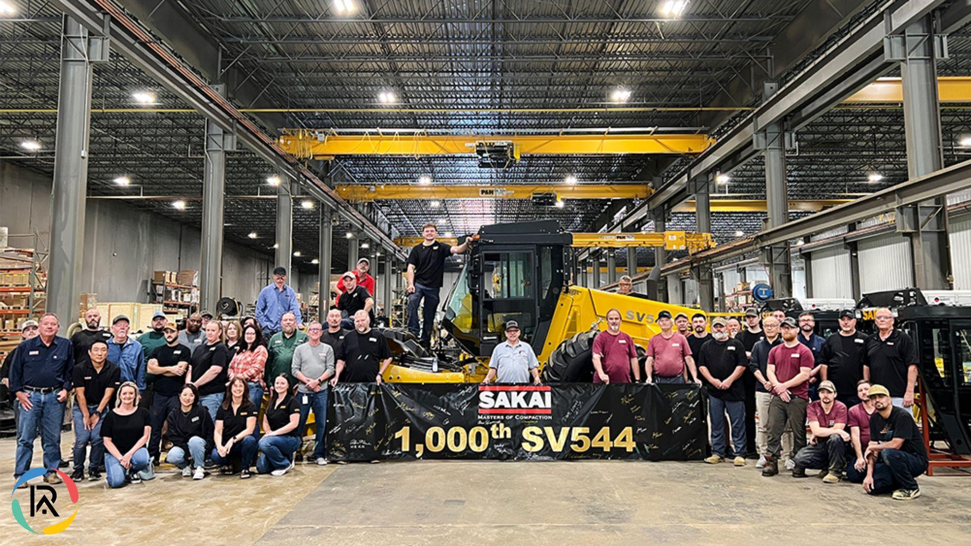SAKAI Produces 1,000th SV544 Soil Compactor at Georgia