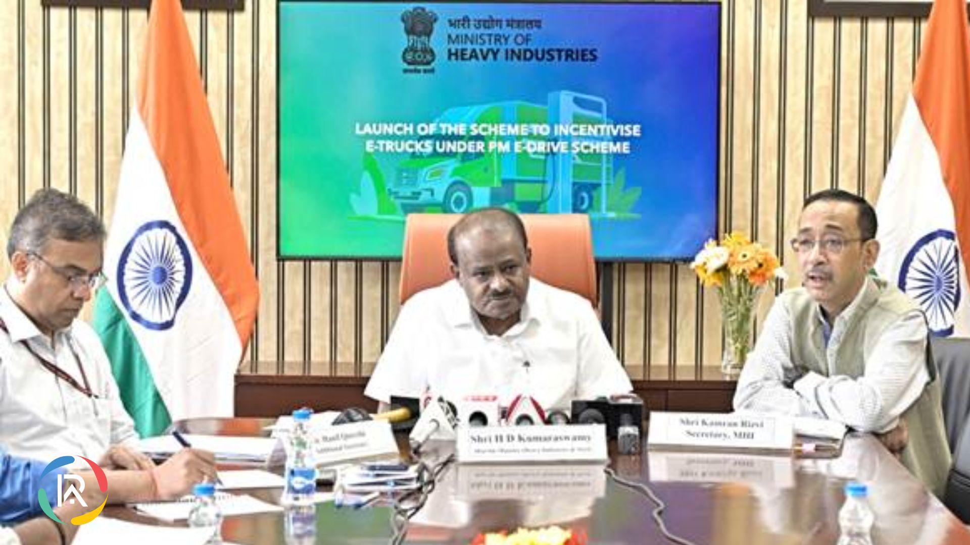 India Unveils Incentive Scheme for E-Trucks Under PM E-DRIVE