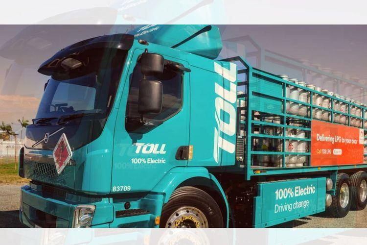 Toll & Origin Launch Volvo Electric LPG Truck in Brisbane