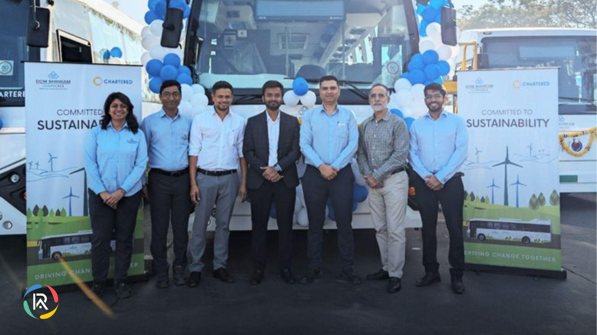 Chartered Speed rolls out 11 e-buses for DCM Shriram