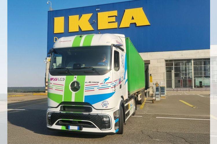 IKEA Italy Expands E-Truck Fleet with Daimler and LC3
