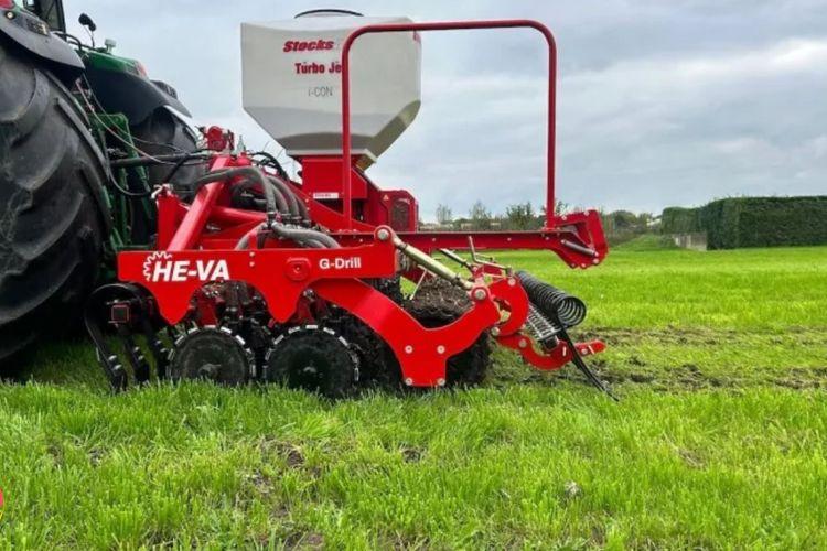 HE-VA G-Drill: Precision Seeder for Grass & Crops