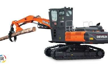DEVELON Launches New Forestry DX340LL-7 Log Loader