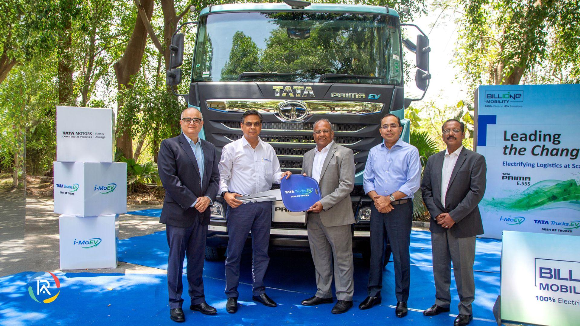 Tata Motors Begins Delivery of Prima E.55S E-Prime Movers to BillionE Mobility