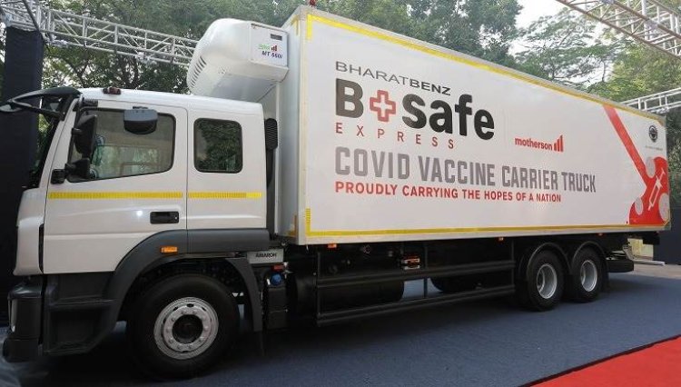 DICV Showcases Special Reefer Truck to Transport COVID Vaccine’s