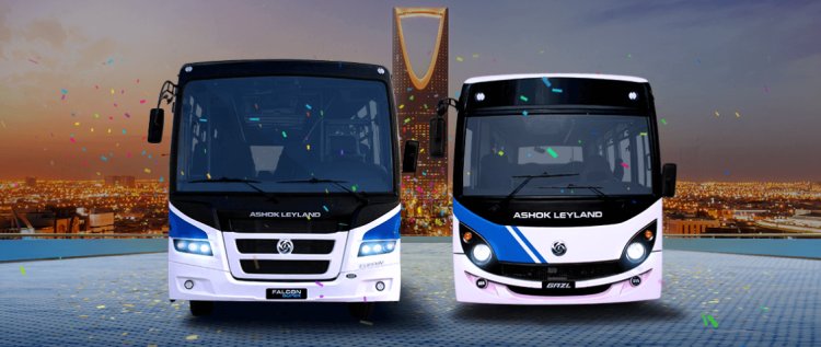 Ashok Leyland launches Falcon Super and Gazl bus in Saudi Arabia