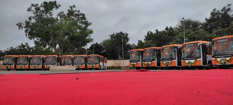 PMI Electro delivers 23 electric buses for Rajkot BRTS, sets up e-bus depot