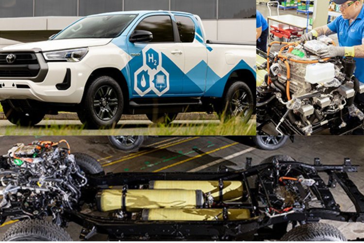 Toyota UK Reveals Hilux Hydrogen Fuel Cell Prototype Truck - RACE AUTO ...