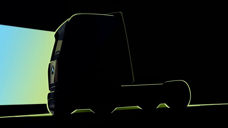 Mercedes Benz Truck reveals teaser motif of the eActros 600