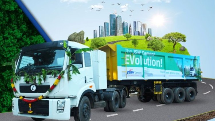 JSW Cement begins with EV Trucks for Logistic operations