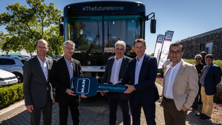 MAN deliveres First eBus to Golden Arrow Bus Services in South Africa