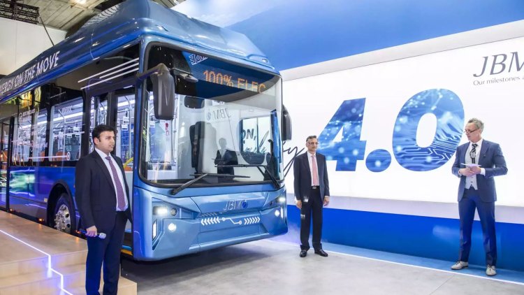 JBM unveil electric buses at Bus World 2023