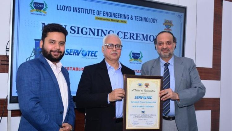Servotech signs MOU with Lloyd Institute
