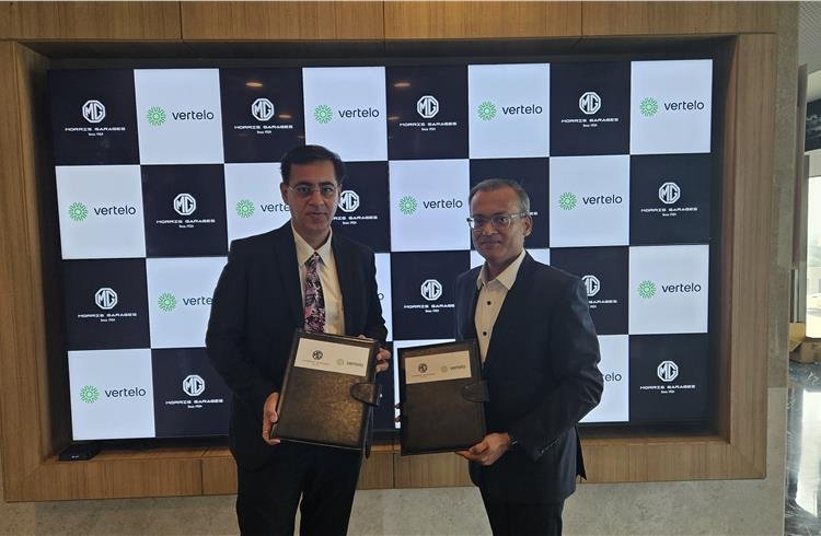 MG Motor India collaborated with Vertelo to supply 3,000 EVs