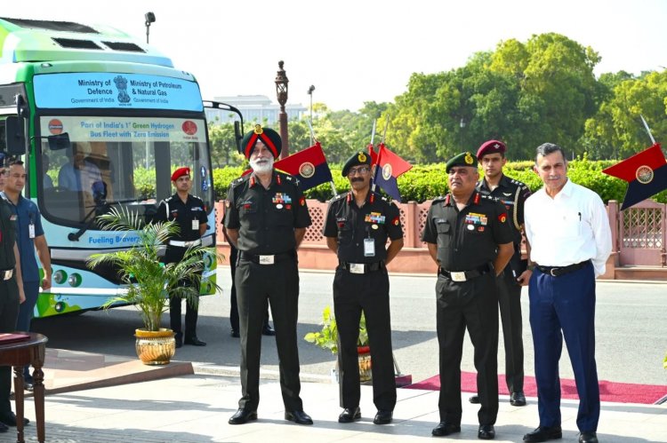 Indian Army advances Green Transport with Hydrogen Fuel Cell Bus