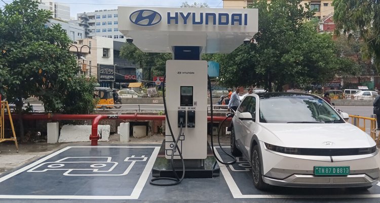 Hyundai Launches 180 kW EV Charging Station in Chennai