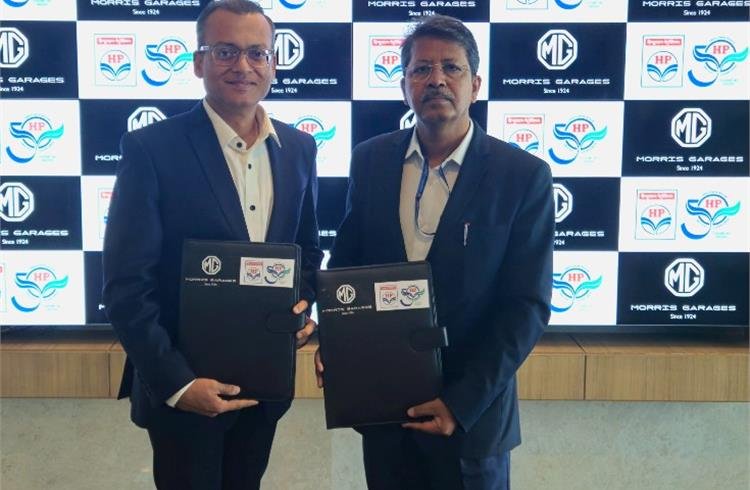 MG Motor India & HPCL Partner to Boost EV Charging Infrastructure