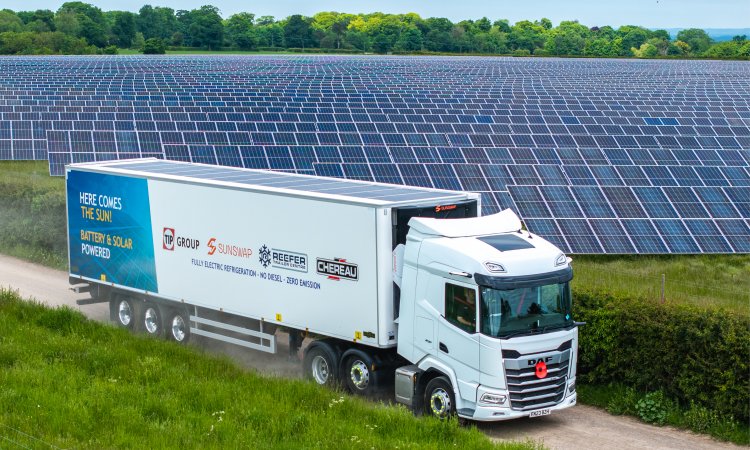 TIP trialling a solar-powered refrigerated trailer