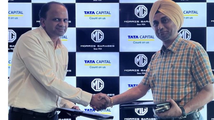 JSW MG Motor India Partners with Tata Capital for Dealer Financing